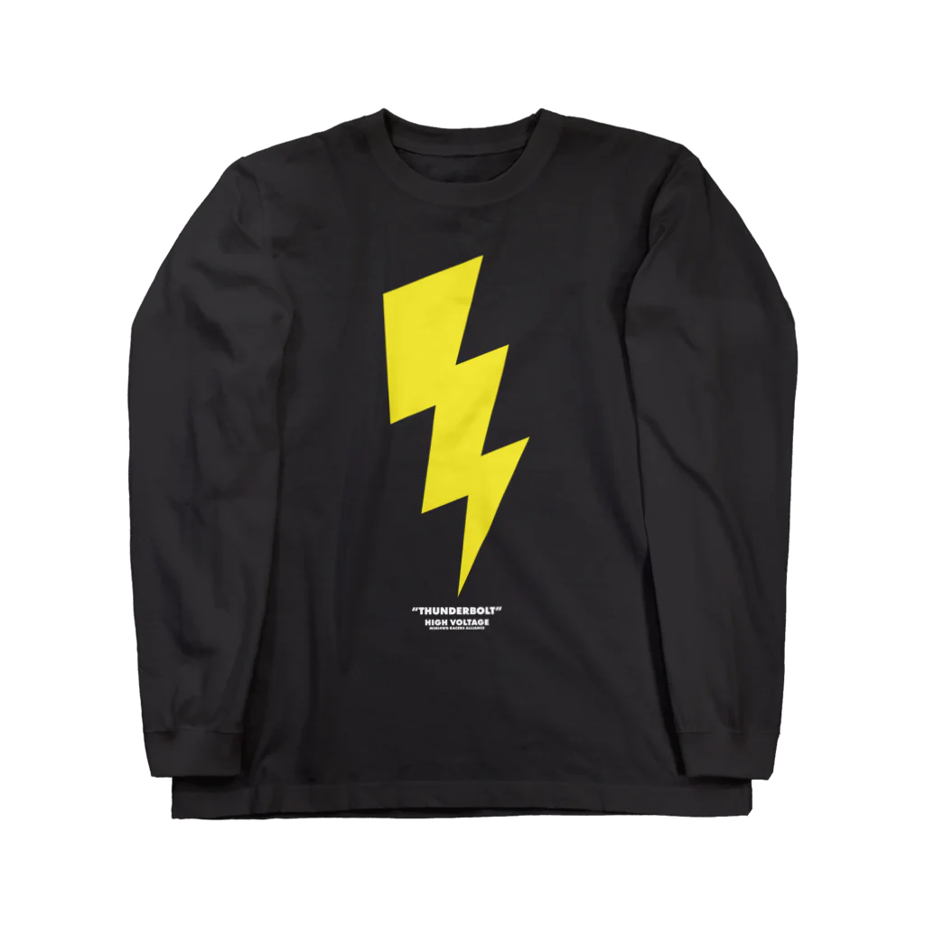 highvoltagewearsのthunderbolt 黒ベース ロングスリーブTシャツ