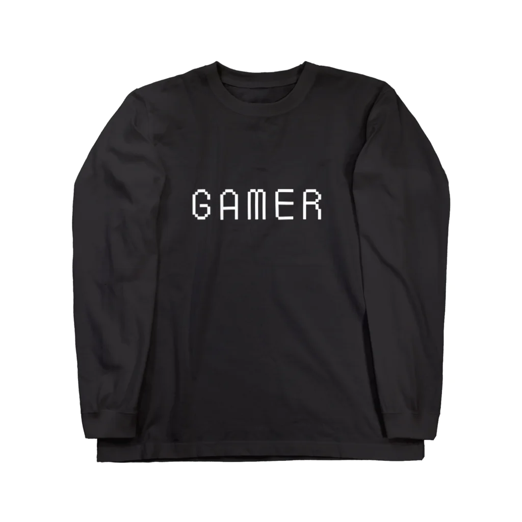 オカド商店のGAMER(白ロゴ) ロングスリーブTシャツ