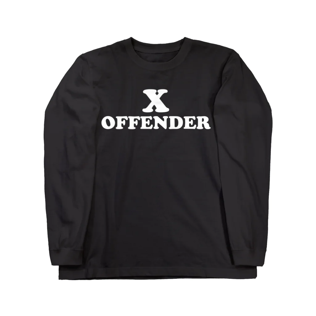 GXのX-OFFENDER (White ver) ロングスリーブTシャツ