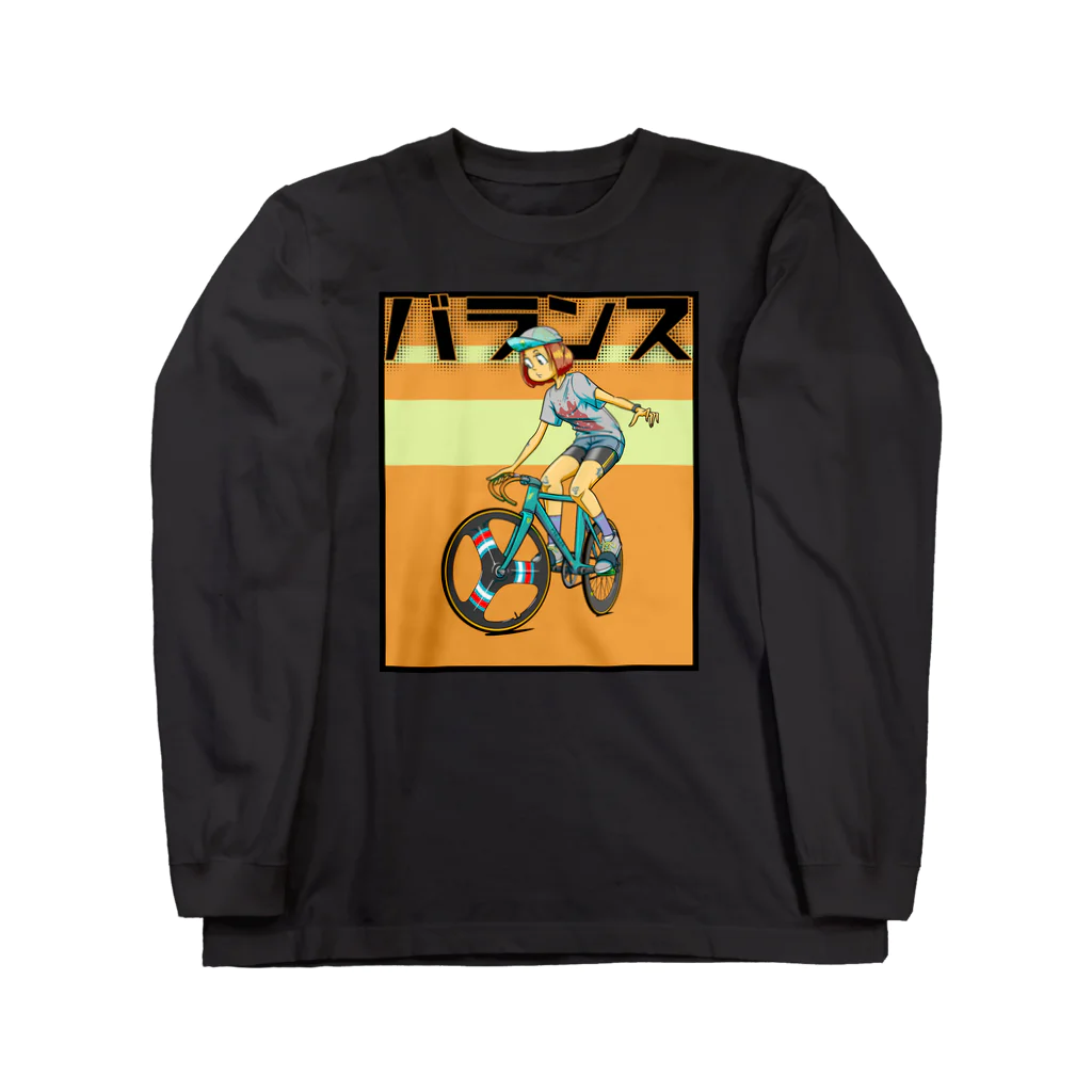 nidan-illustrationのバランス (inked fixie girl) Long Sleeve T-Shirt