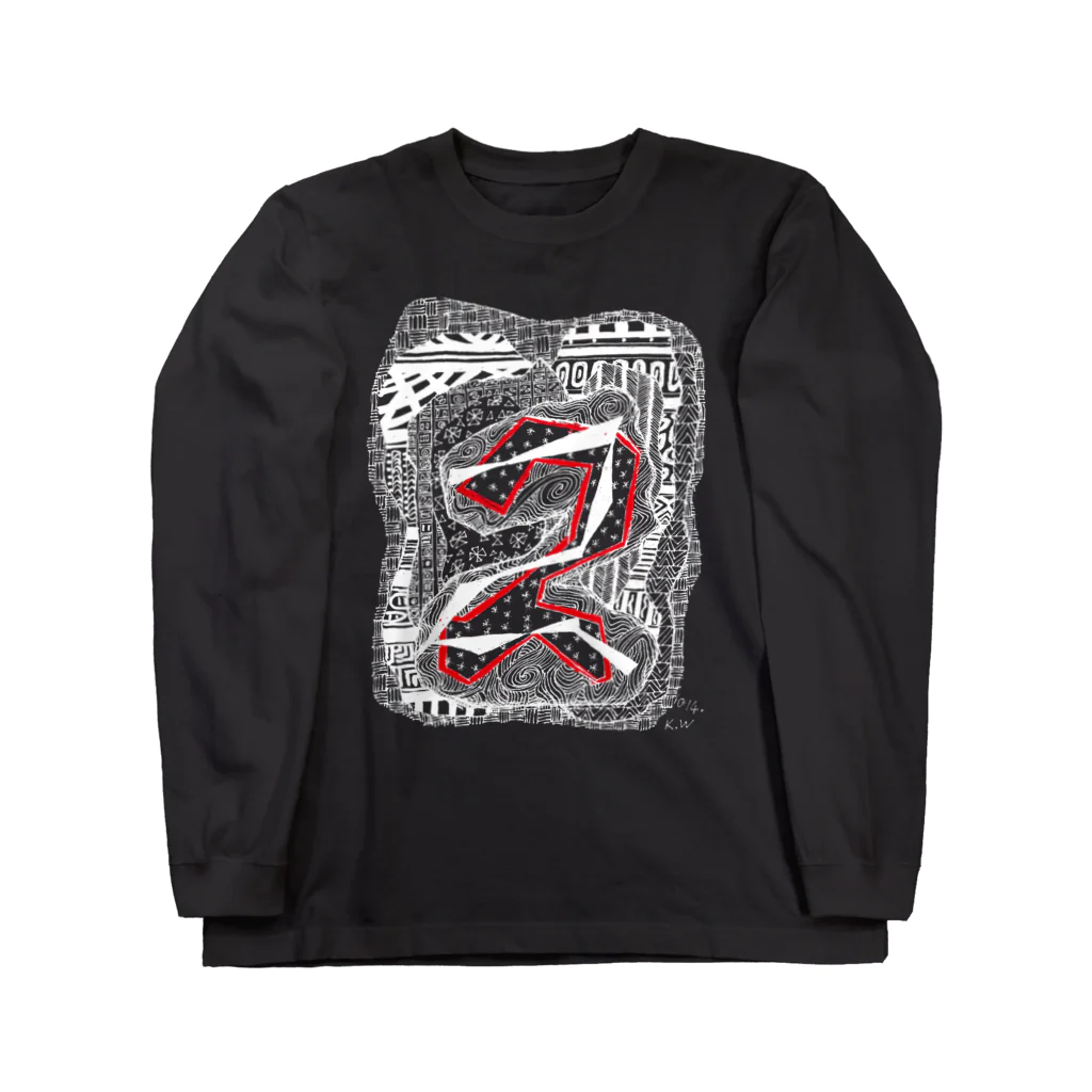 fDESIGNのkw_03w_縄文 Long Sleeve T-Shirt