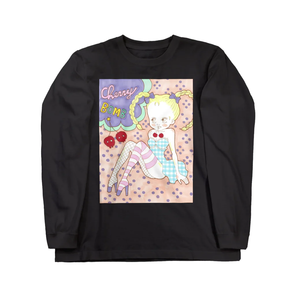 kaoru_littieのCherry  Bomb Long Sleeve T-Shirt