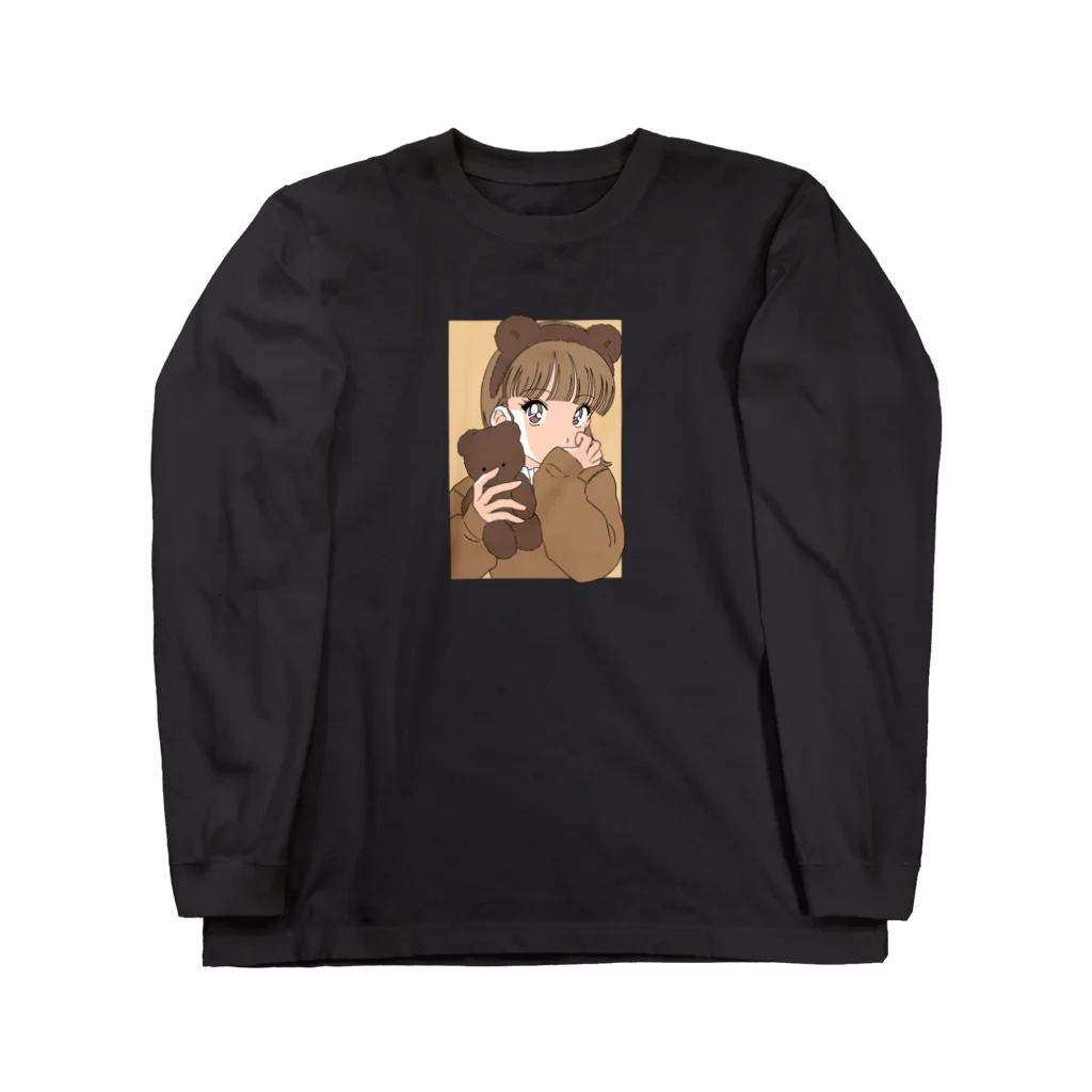 nsnのくまちゃんだいすきクラブ（brown） Long Sleeve T-Shirt