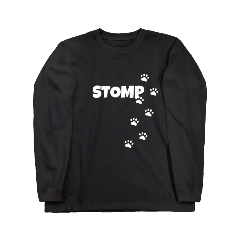 KnocKsのSTOMP🐾(White) ロングスリーブTシャツ