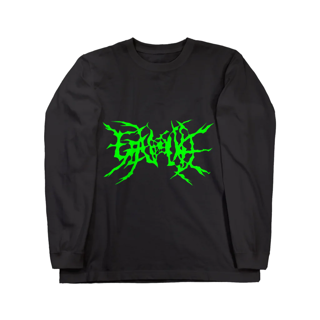 HachijuhachiのGENOCIDE メタルロゴ　グリーン Long Sleeve T-Shirt