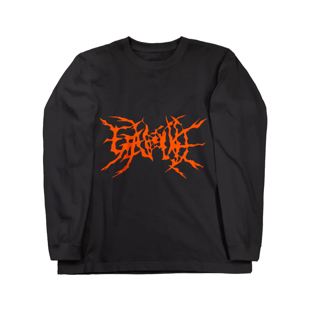 HachijuhachiのGENOCIDE メタルロゴ　オレンジ Long Sleeve T-Shirt