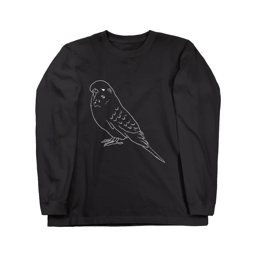 tori-mofumofuのジャンボセキセイインコ Long Sleeve T-Shirt