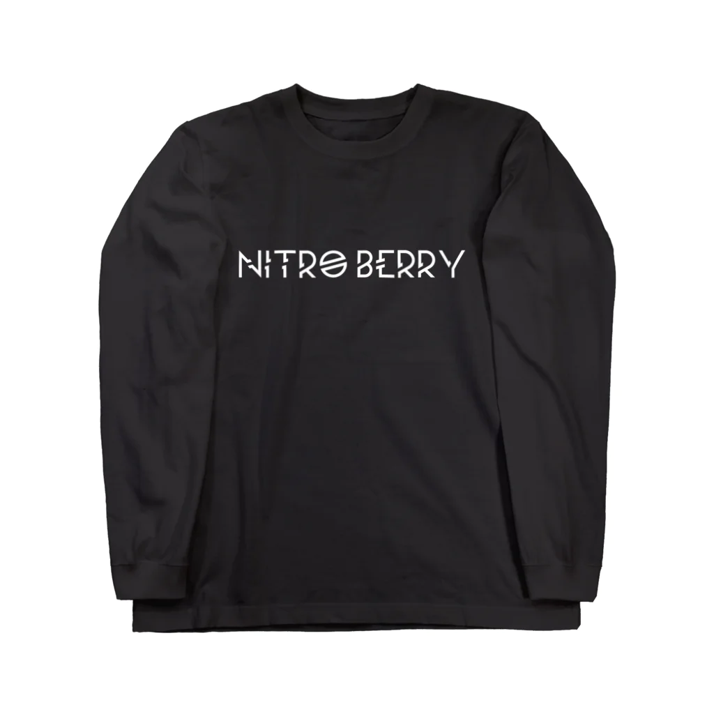 henpeisoku.repのNITRO BERRY LOGO WHITE ロングスリーブTシャツ