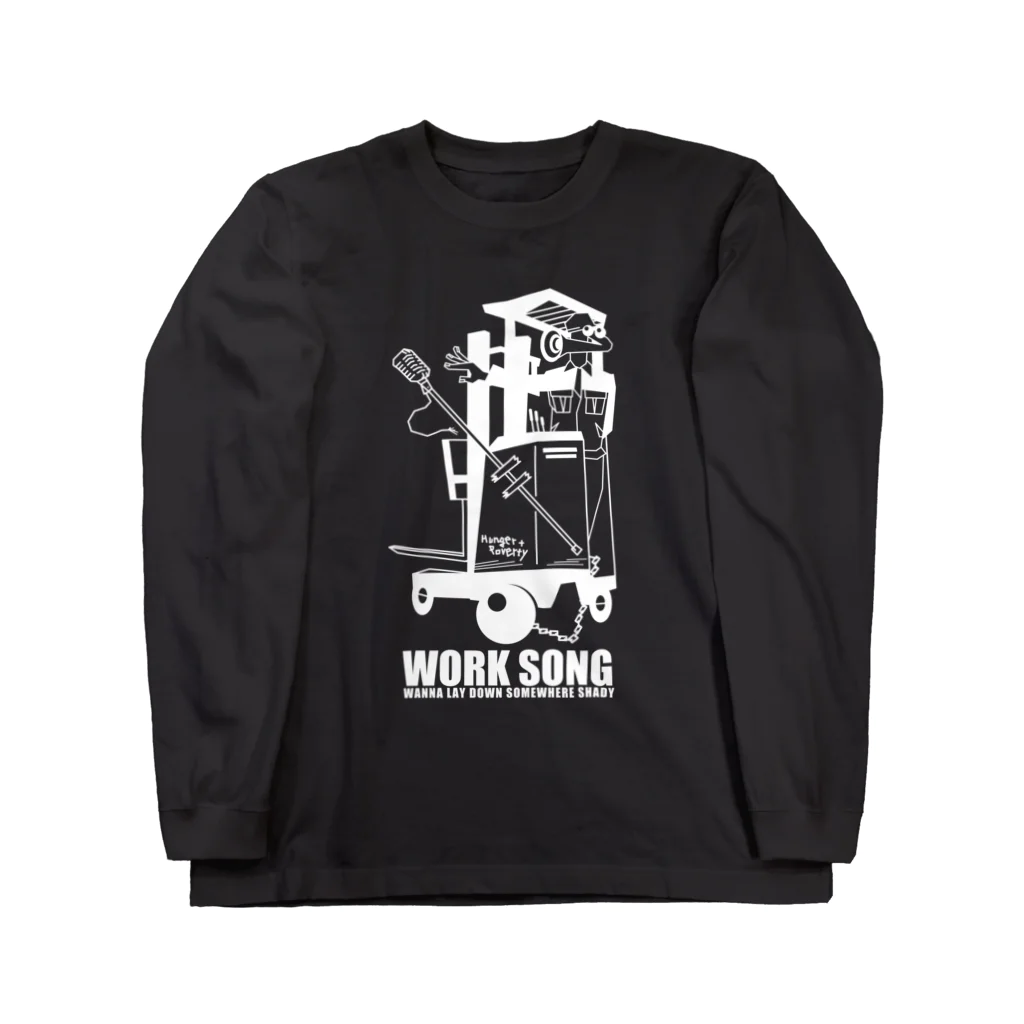 mosmos storeのWORK SONG -white- Long Sleeve T-Shirt