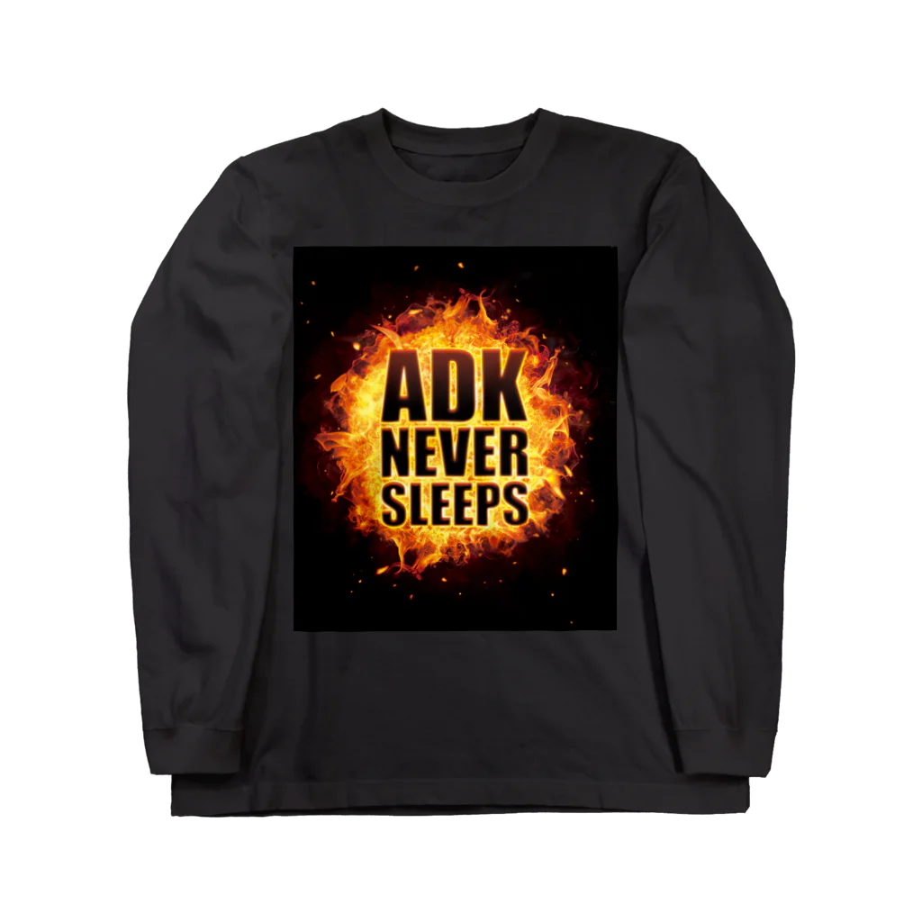 【仮想通貨】ADKグッズ専門店 のADK NEVER SLEEPS ロングスリーブTシャツ