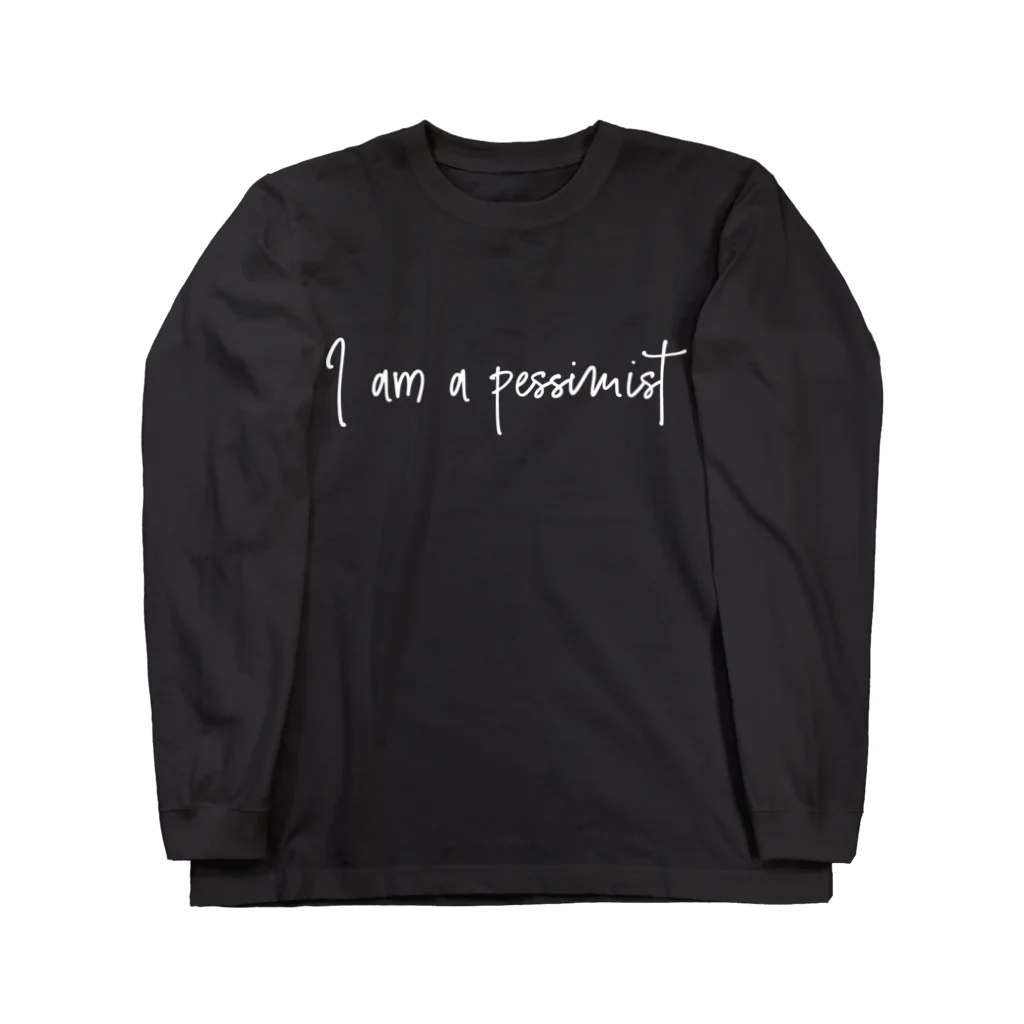 PSYCHEDELIC CATASTROPHE のpessimist 白文字 Long Sleeve T-Shirt