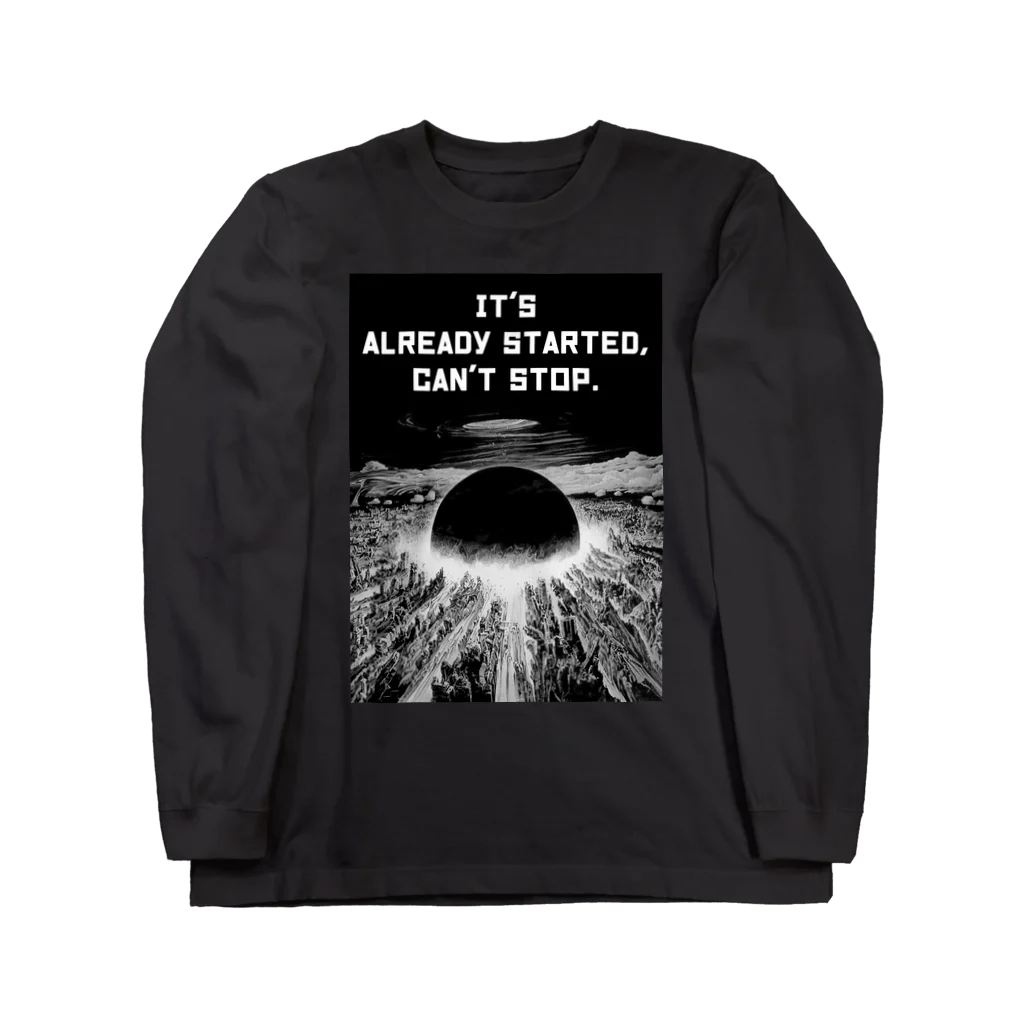 sapphirusのIt's already started, can’t stop.-E font ver ロングスリーブTシャツ