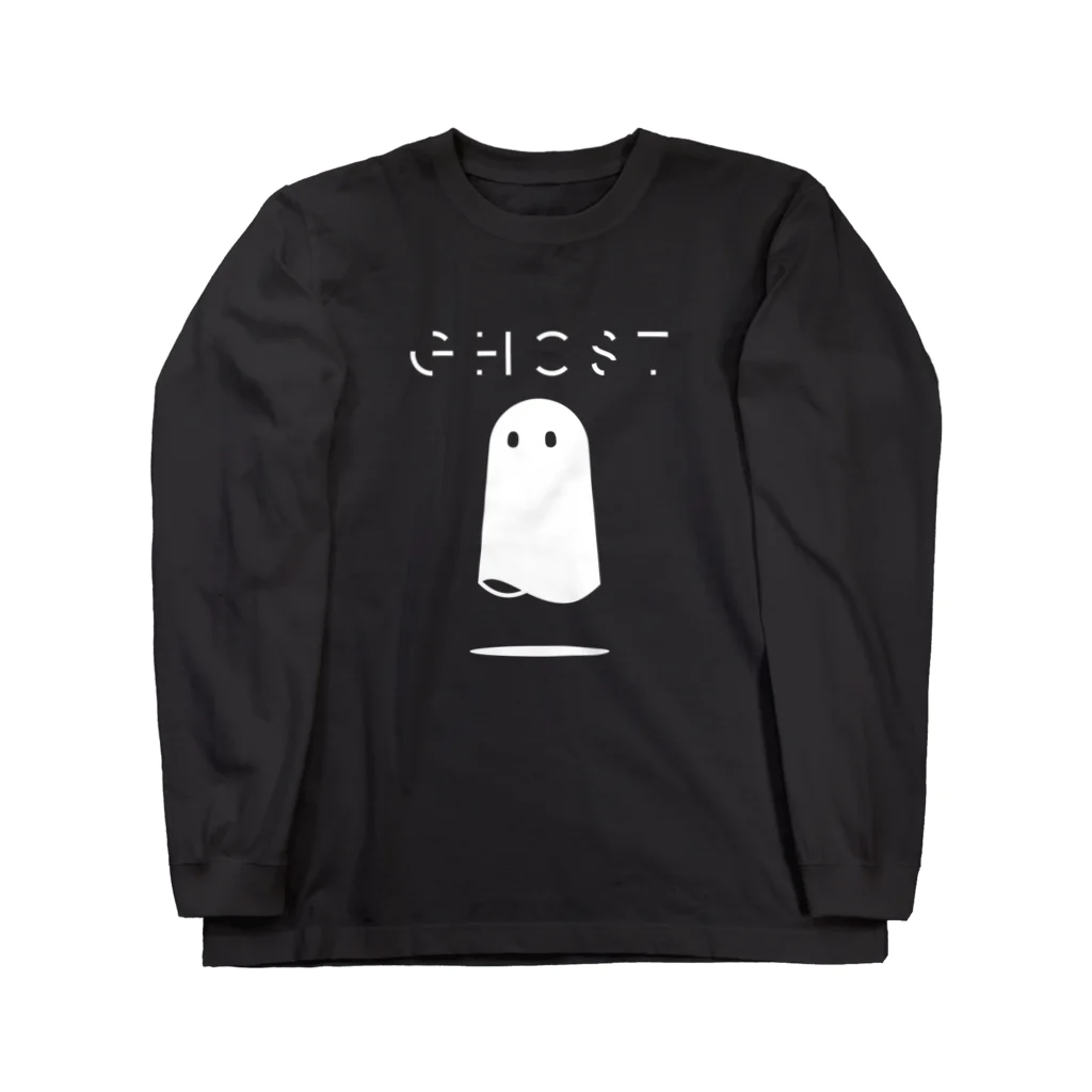 HayatoNakadaのGhost(white) ロングスリーブTシャツ