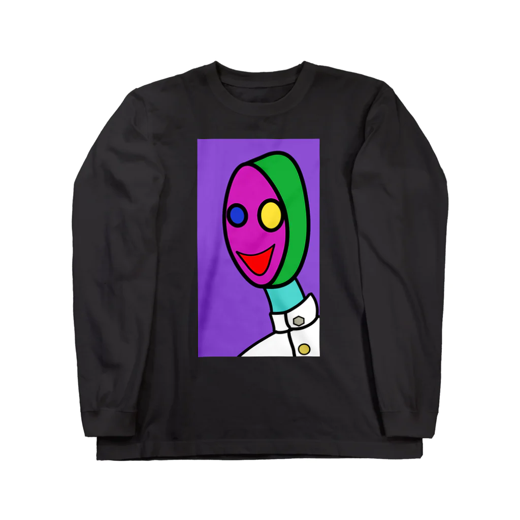 さわやか酸組のカラフルな顔の白ラン野郎 Long Sleeve T-Shirt