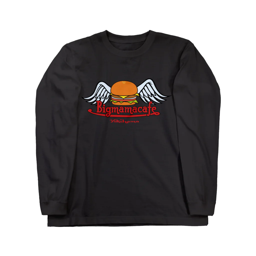 BigmamacafeのBigmamacafe ハンバーガーロゴ Long Sleeve T-Shirt