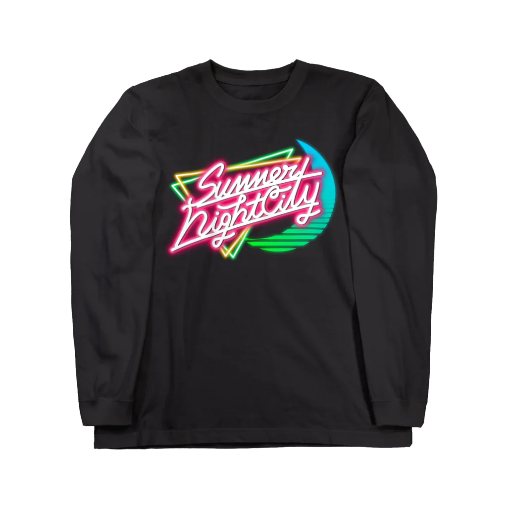 PB.Designsのサマーナイトシティ Long Sleeve T-Shirt