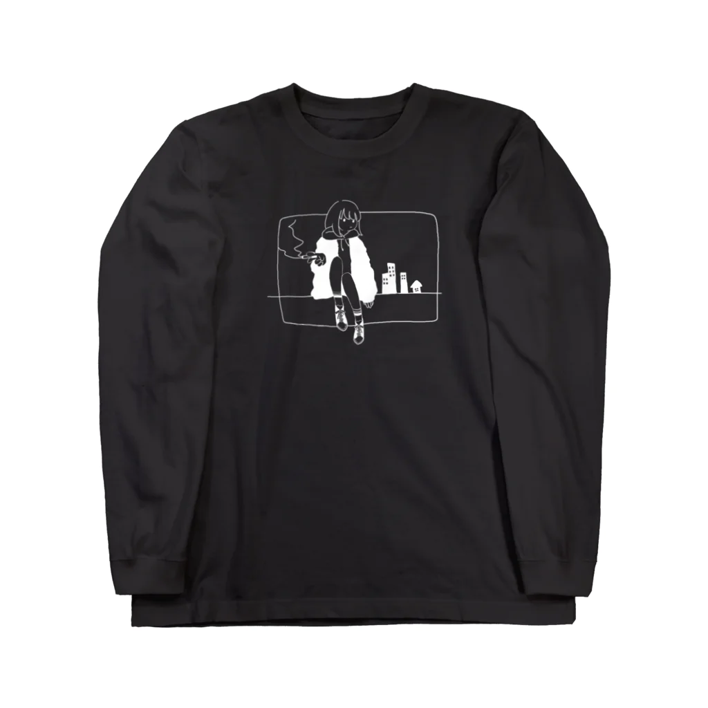 ナツムラの夜景(白文字ver.) Long Sleeve T-Shirt