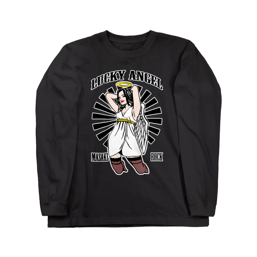 MasakiRockの天使の女の子 ロングスリーブTシャツ