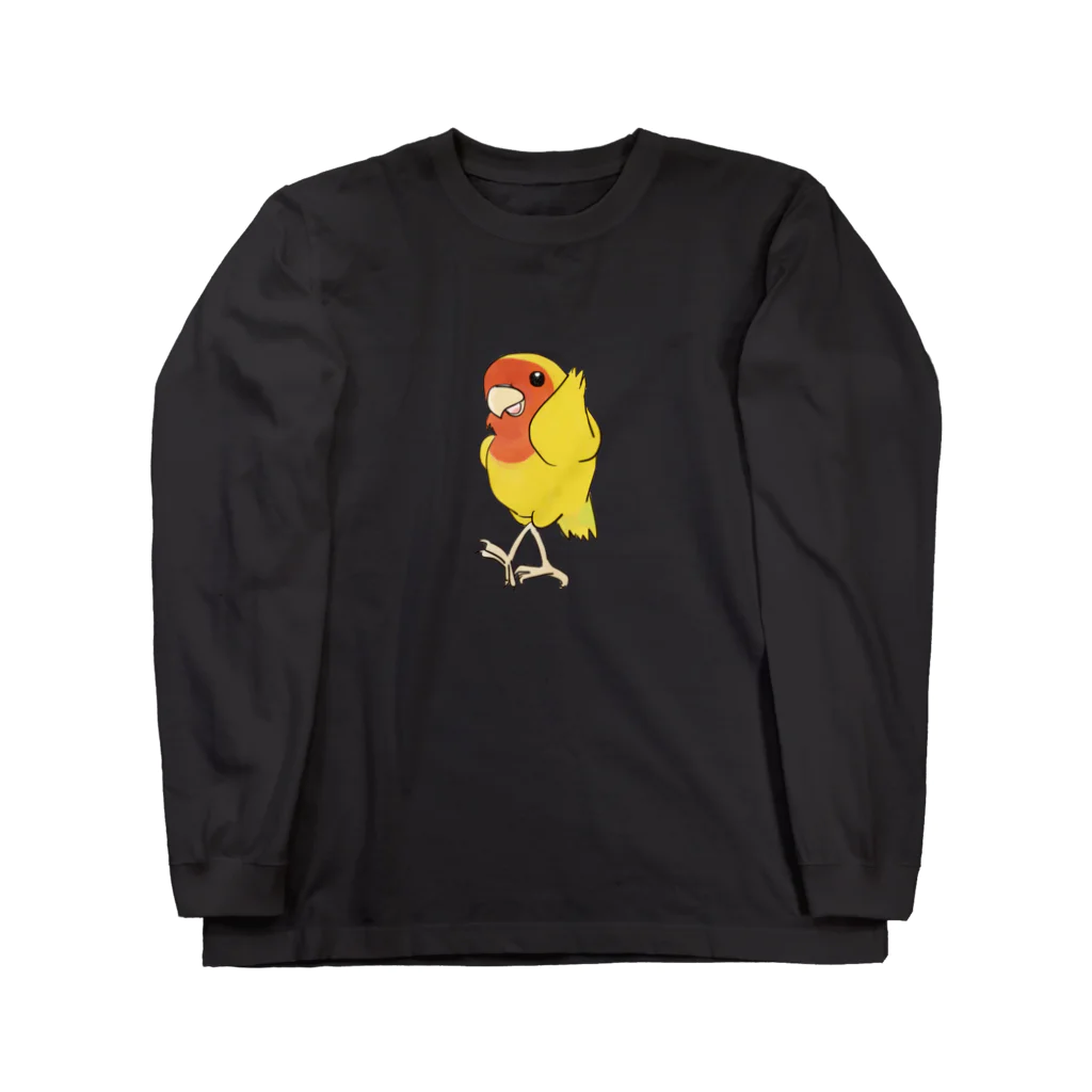 インコグッズのお店　ラブバード亭のコザクラインコ（ダンシング） Long Sleeve T-Shirt