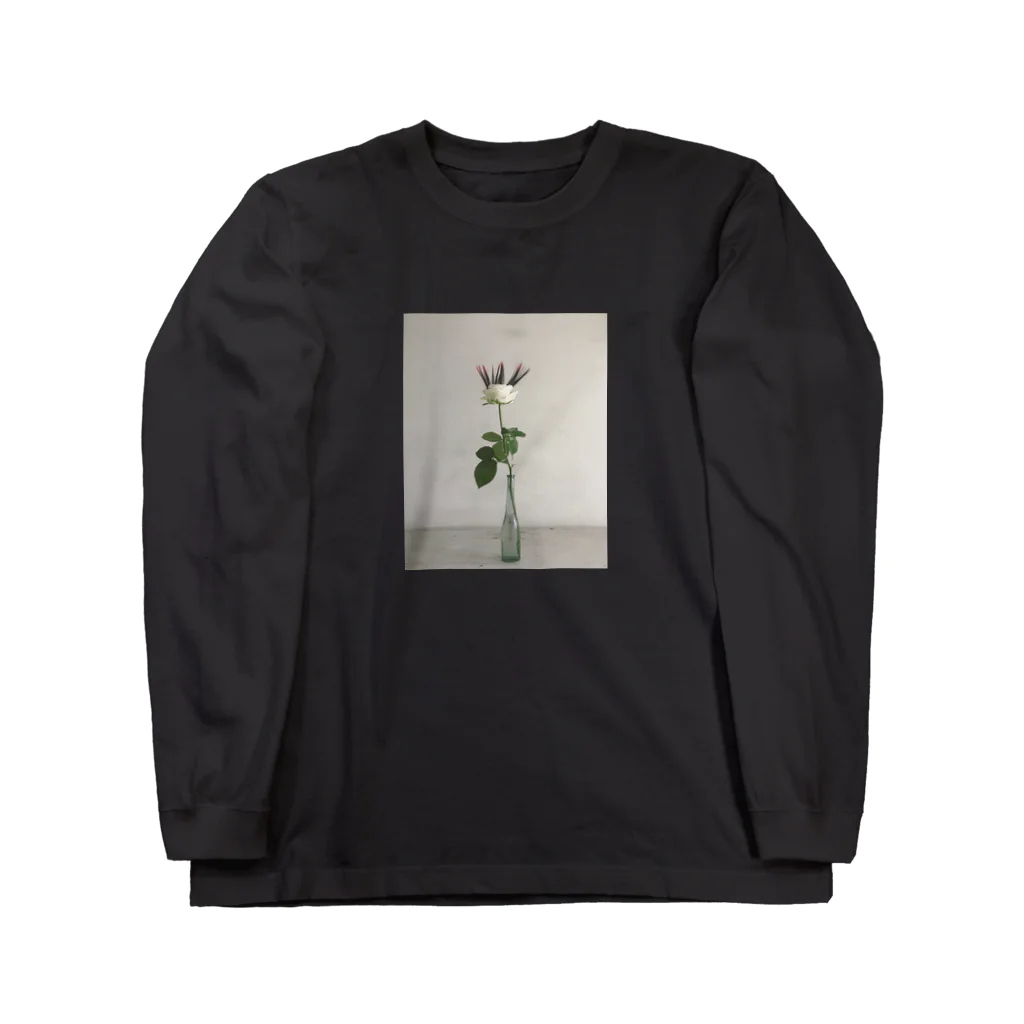 クワモト カツヒコのpunk hair の花 Long Sleeve T-Shirt