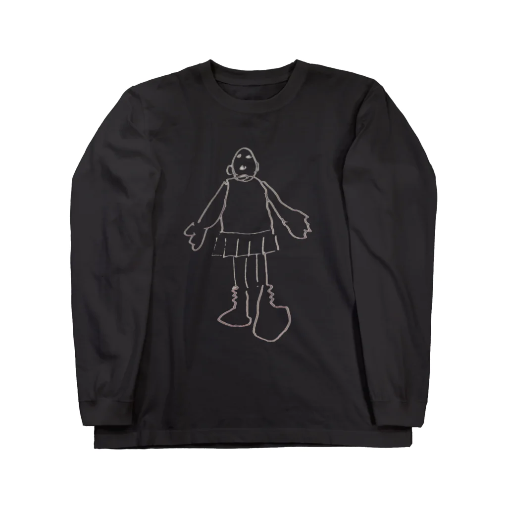 kotuban_の片足でか美ちゃん Long Sleeve T-Shirt