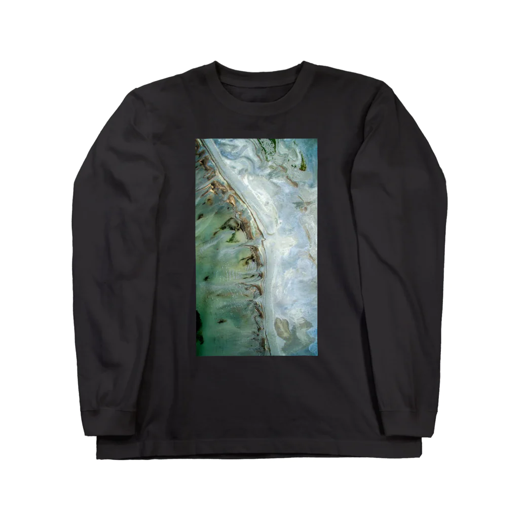 ya-pyの大理石 エメラルド Long Sleeve T-Shirt