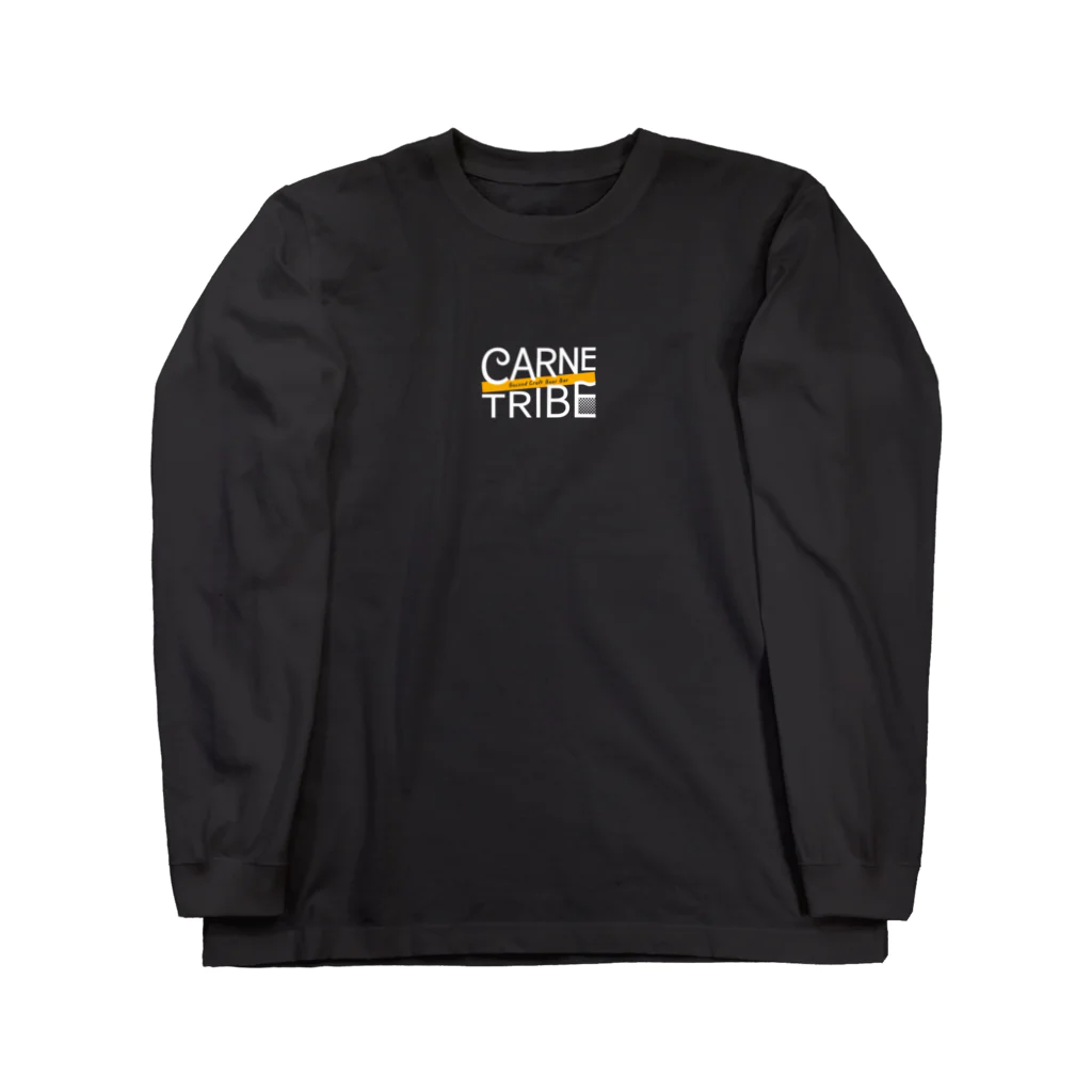 CarneTribe second カルネトライブセカンドクラフトビアバーのCarneTribe ホワイトロゴ ロングTシャツ Long Sleeve T-Shirt