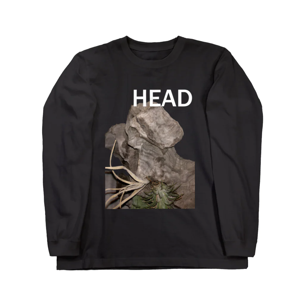 qujakuhouseのHEAD <FONT COLOR : WHITE> ロングスリーブTシャツ