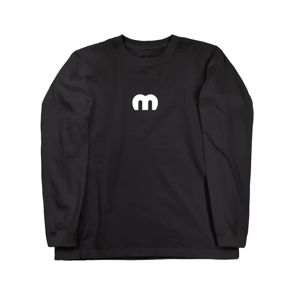 MechuのMechuロゴ（白） ロングスリーブTシャツ