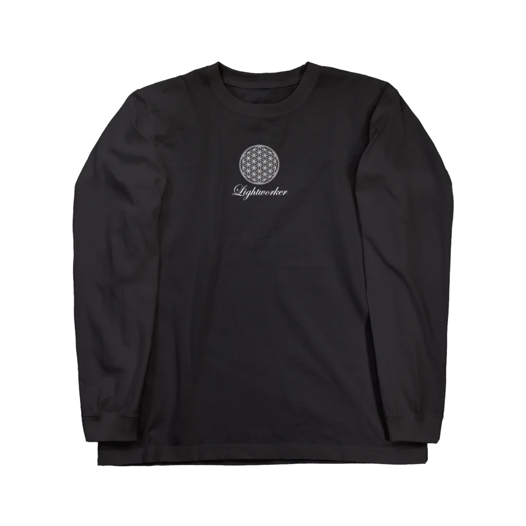 遊光帆のライトワーカー（白ロゴ） Long Sleeve T-Shirt