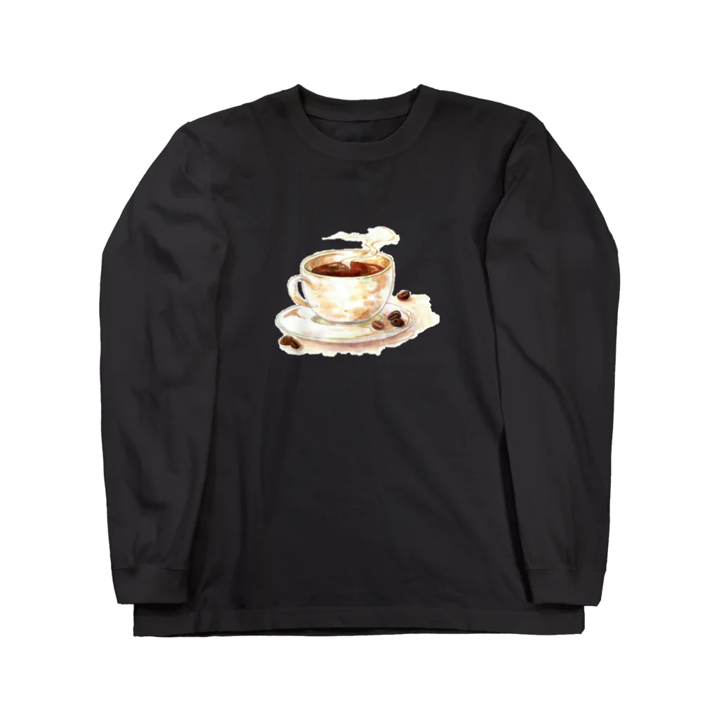 志瓜のSUZURIのカフェの珈琲 Long Sleeve T-Shirt