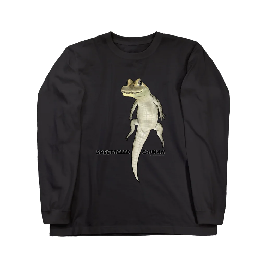 しろくまるいるいと動物たちのメガネカイマン Long Sleeve T-Shirt