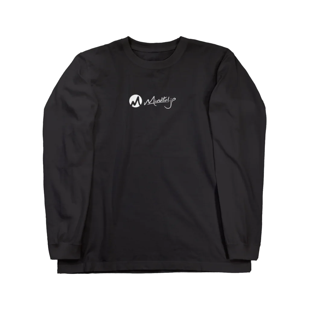 Mindful.jpのMMindful.jpロゴ（W） Long Sleeve T-Shirt