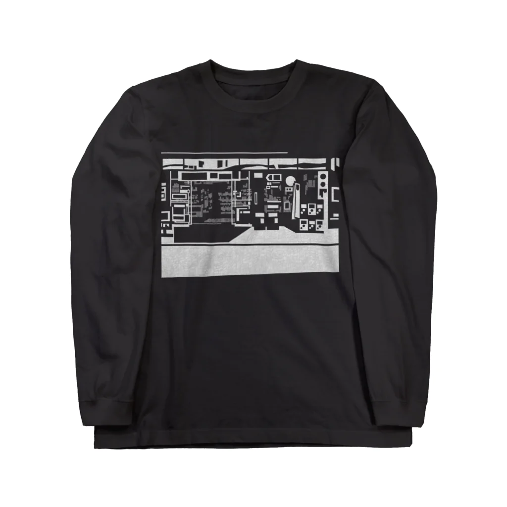 出口瀬々のコンビニ柄【白】 Long Sleeve T-Shirt