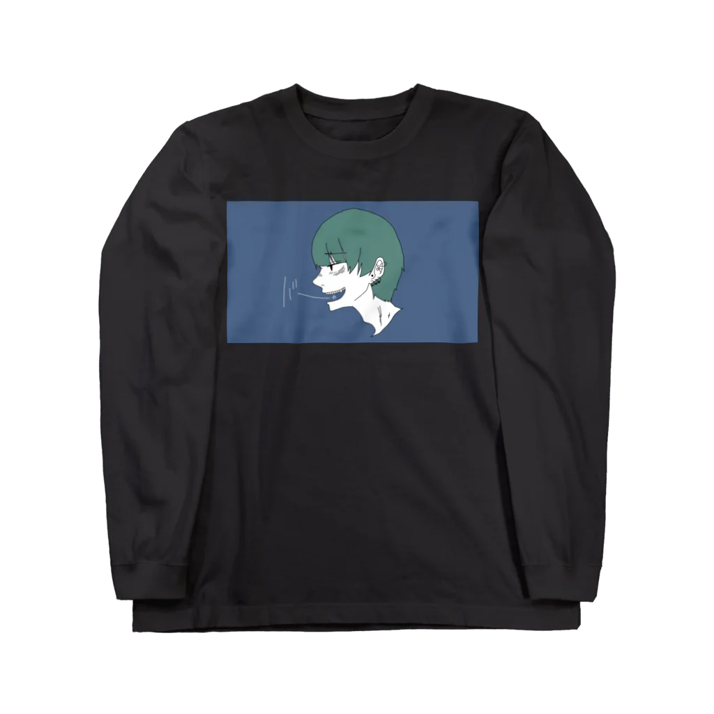 ｻﾒのばーか Long Sleeve T-Shirt