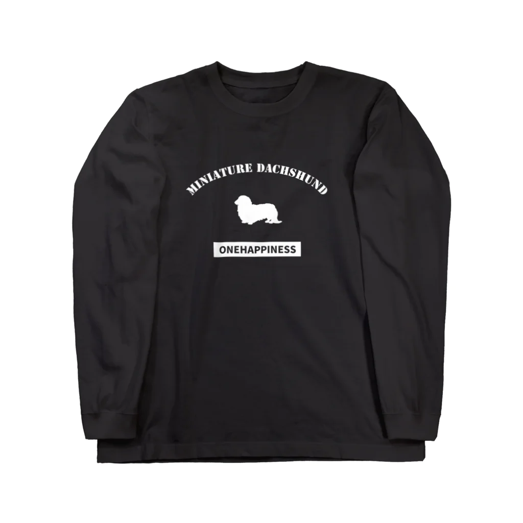 onehappinessのミニチュアダックスフンド Long Sleeve T-Shirt