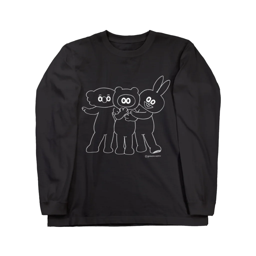 たぬきゅんショップのイケメンたぬフレ・線画 Long Sleeve T-Shirt