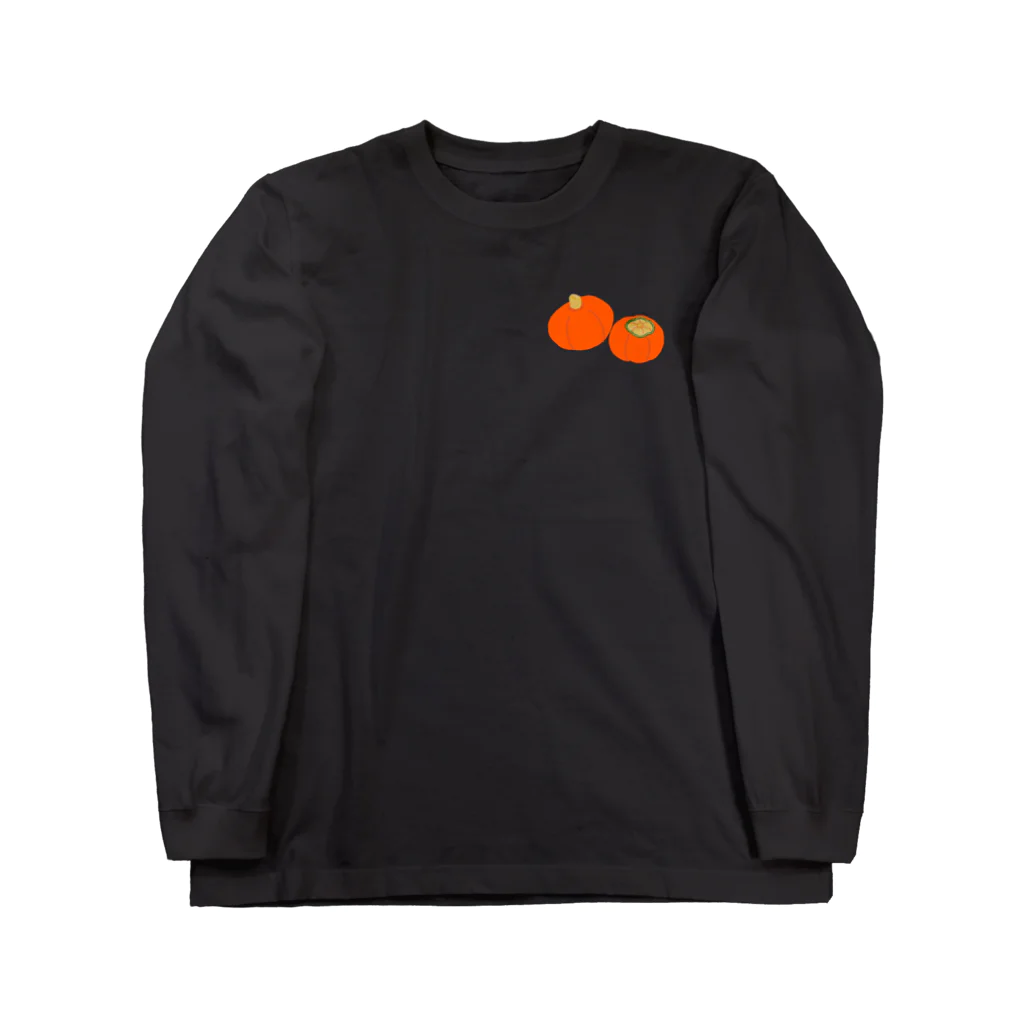 CHIYONの奥会津金山赤かぼちゃ Long Sleeve T-Shirt