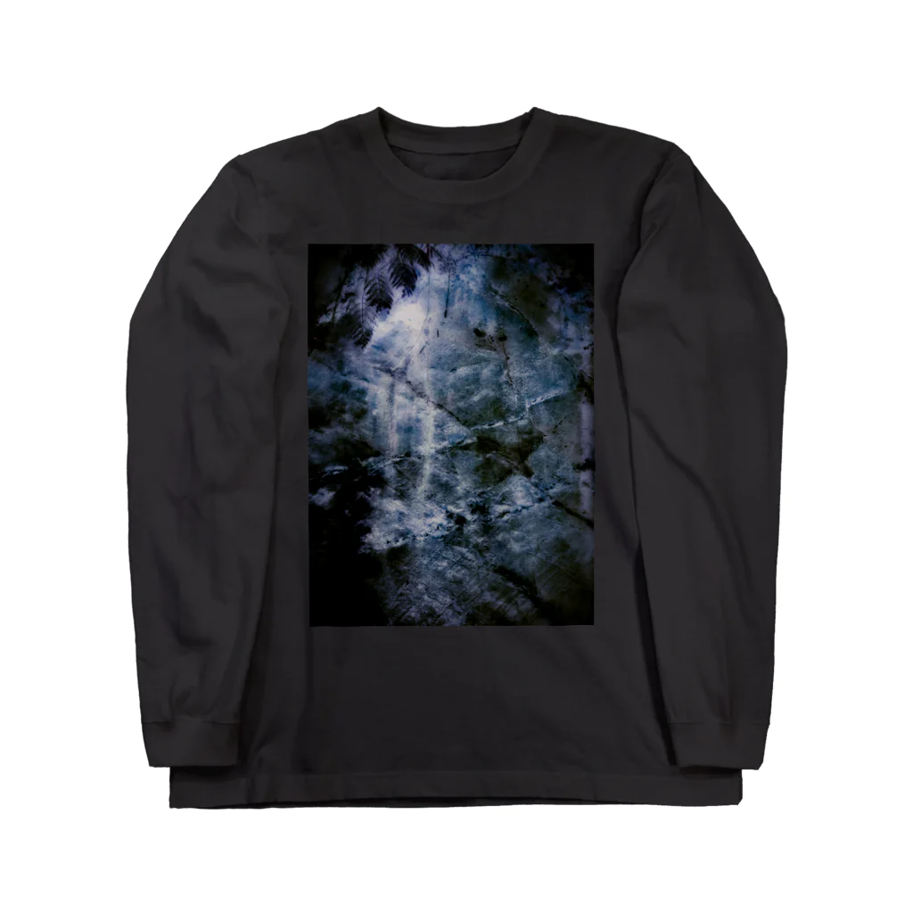 余白/yohakuのArtwork#1 岩肌 Long Sleeve T-Shirt