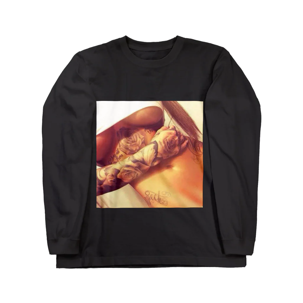 a_chibiの外人　tattoo Long Sleeve T-Shirt