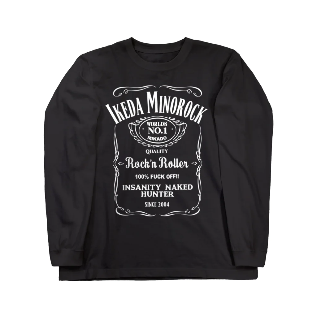 ゲーセンミカドSHOPのikedaminorock ロングスリーブTシャツ