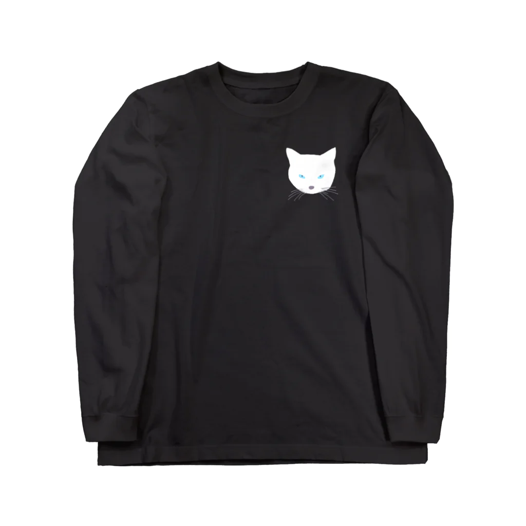 PiZakkuのホワイトキャット Long Sleeve T-Shirt