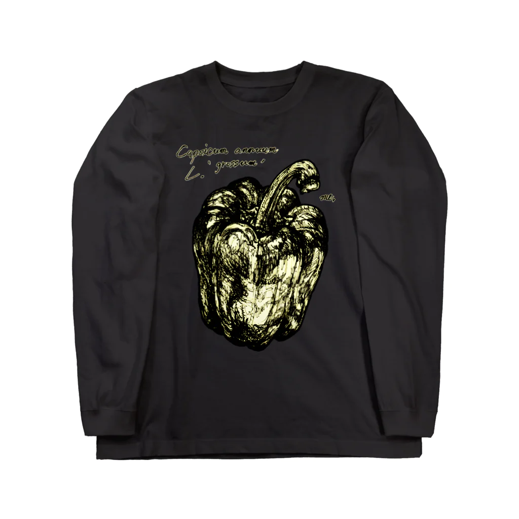 [ DDitBBD. ]の【両面印刷】 ﾊﾟﾌﾟﾘｶ．×Pleurotus eryngii ロングスリーブTシャツ