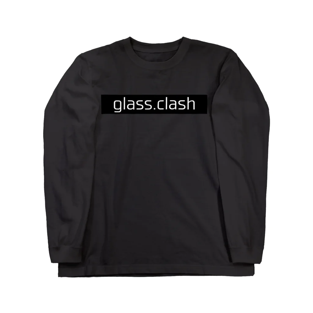 新月さんとこのglass.clashタイトルロゴ ロングスリーブTシャツ