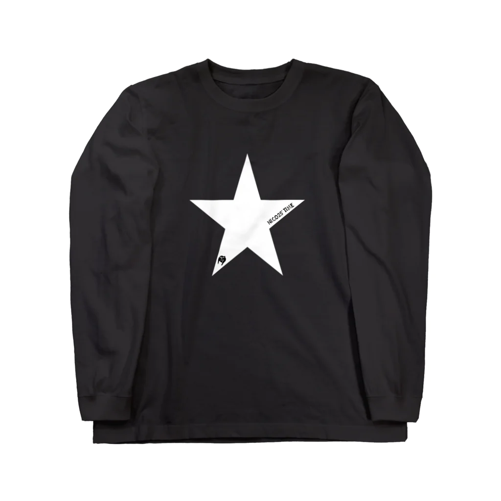 NICO25'S TIMEの星柄お尻マーク Long Sleeve T-Shirt