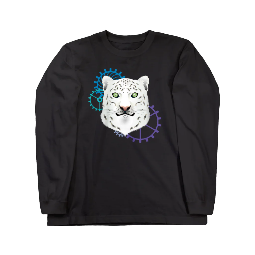 ひねもす屋　2号店の雪豹フェイス Long Sleeve T-Shirt