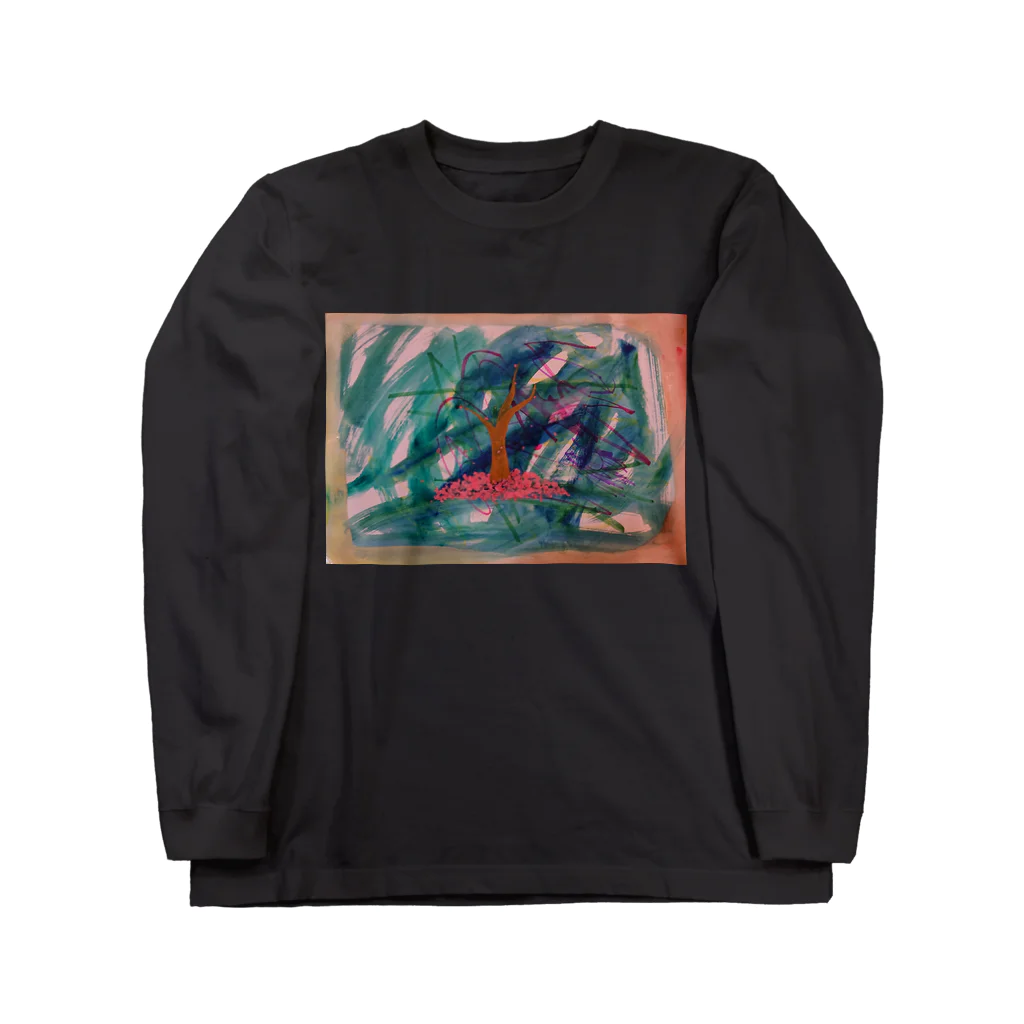 危険なたぬきのさくら Long Sleeve T-Shirt