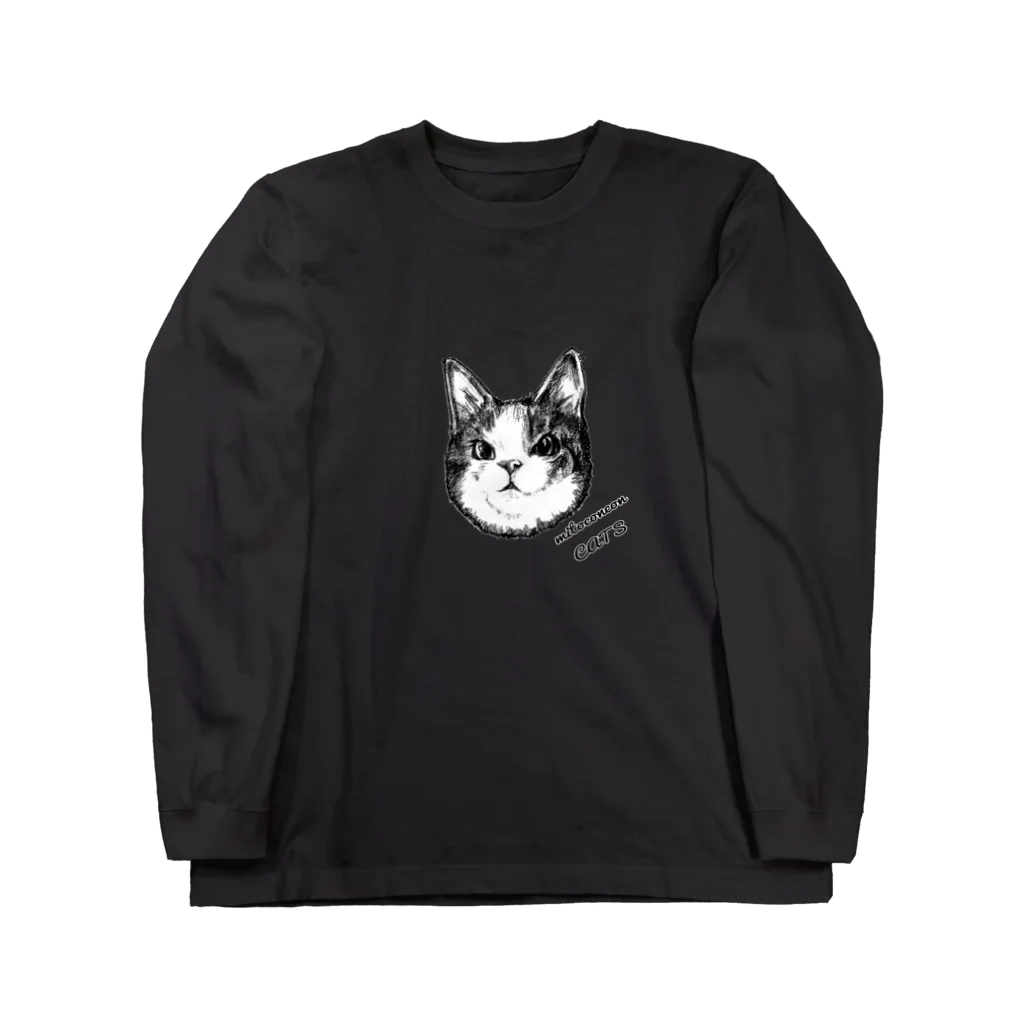 コンドリア水戸のエキセントリックキジシロ猫T ロングスリーブTシャツ