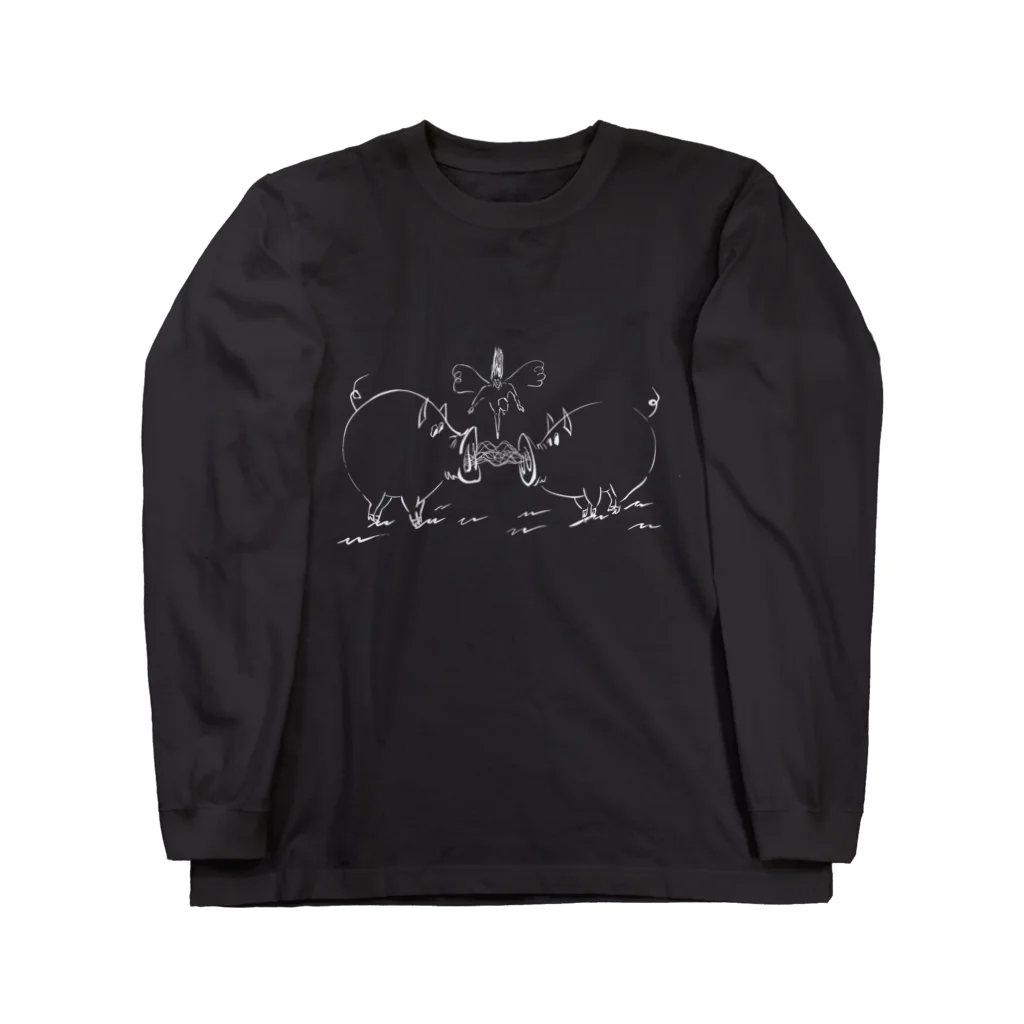 ガムのステーキのコネクションW Long Sleeve T-Shirt