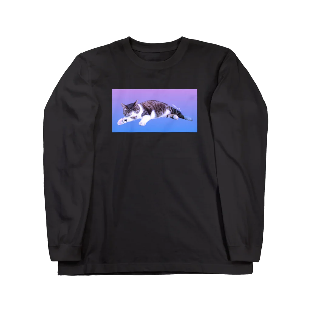 suimuiの寝てるネコちゃん Long Sleeve T-Shirt